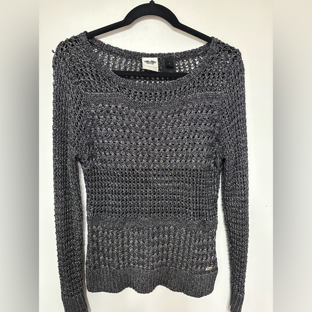 NWOT Harley-Davidson Charcoal Knit Women's Sweater